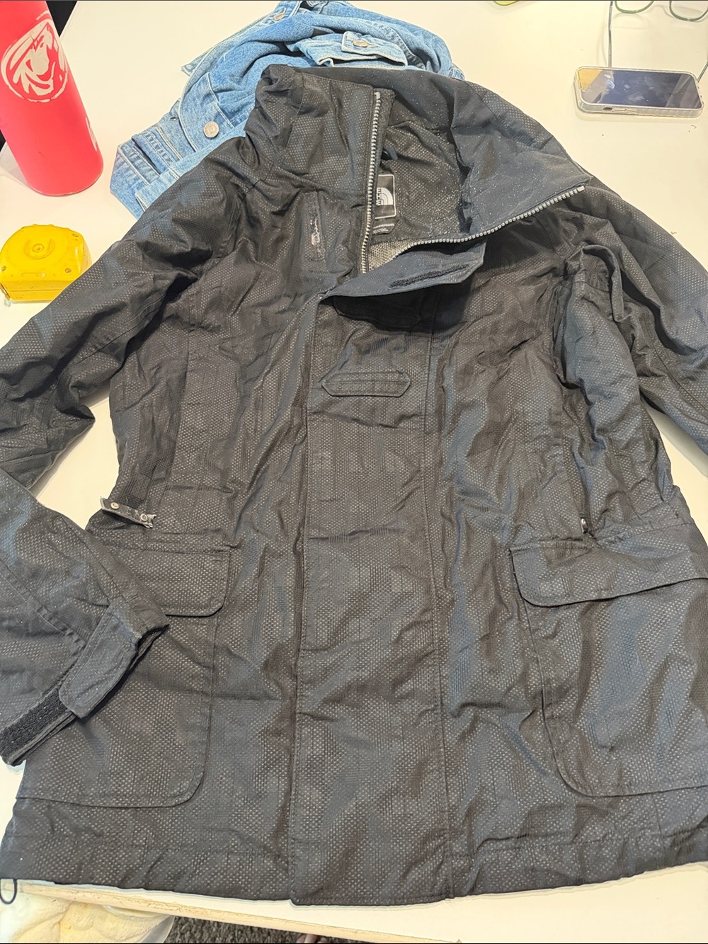 The North Face Men's Black Hooded Field Jacket
